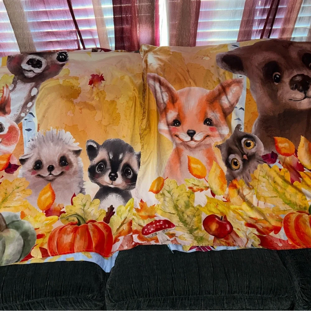 Fall Critter Curtains